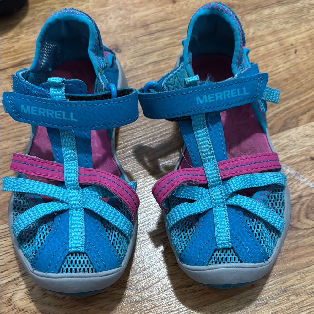 Merrell Kids Blue and Pink Sandals
